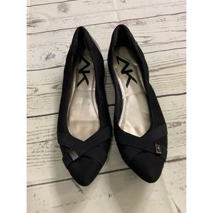 Anne Klein Sport Pointy Flats with Patent Backs